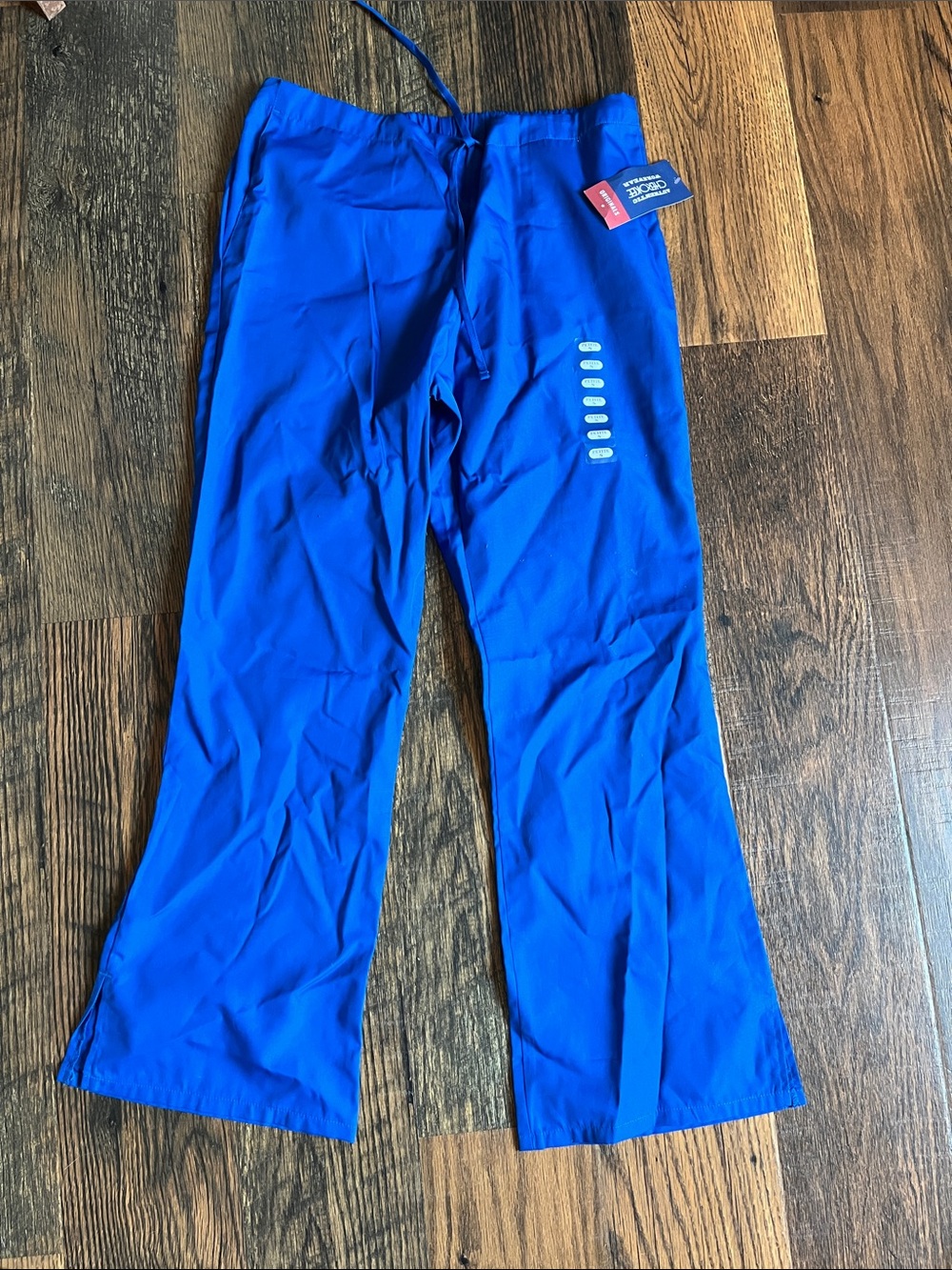 Cherokee Scrub pants Blue Pull-On Bottoms with Drawstring
